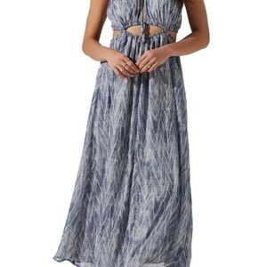 ASTR Blue Snake Cutout Maxi - Small